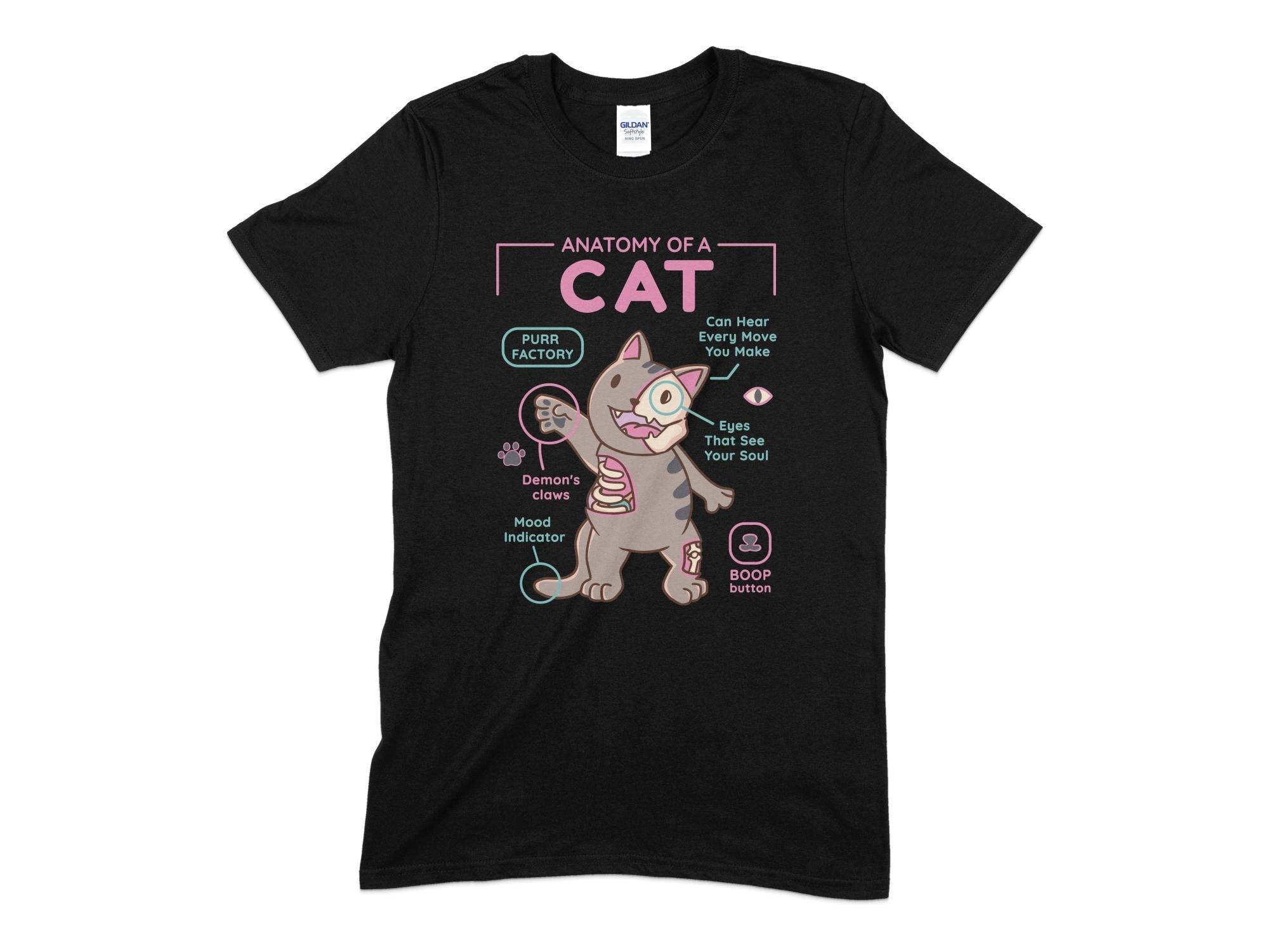 Anatomy Of A Cat Unisex T-Shirt-Tinted Tees