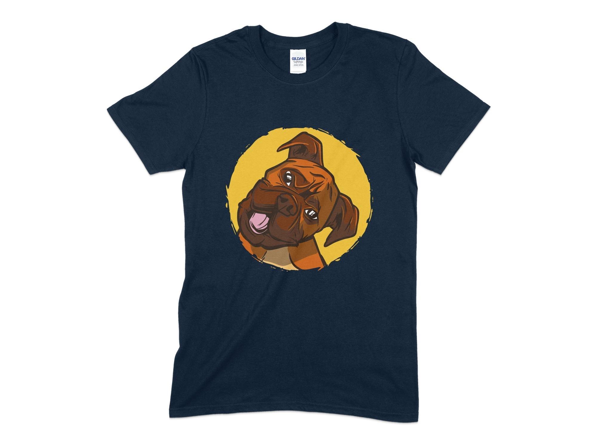 Boxer Dog Unisex T-Shirt-Tinted Tees