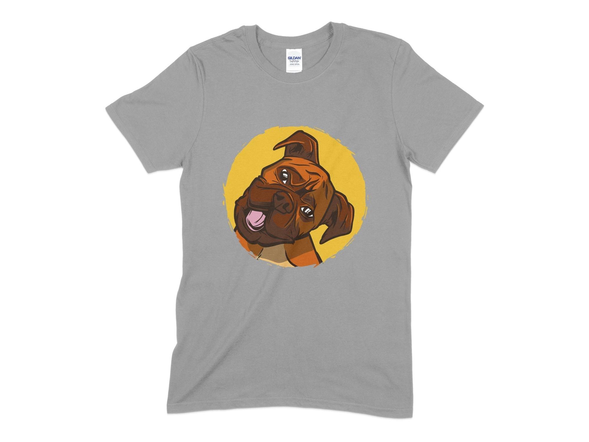 Boxer Dog Unisex T-Shirt-Tinted Tees