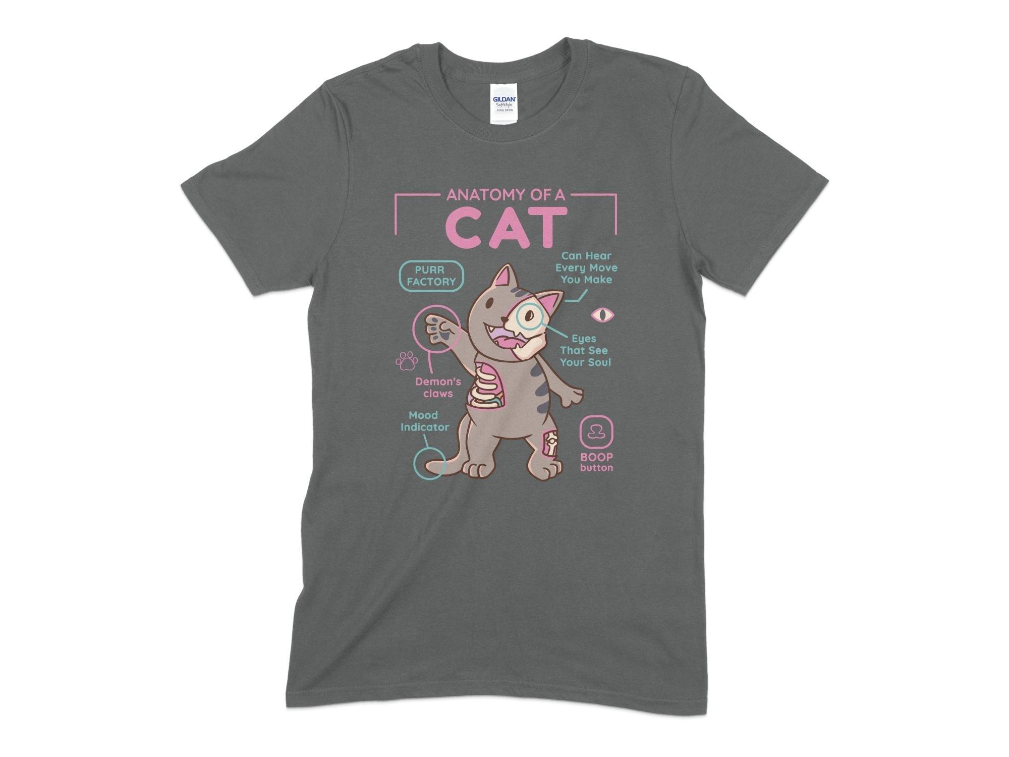 Anatomy Of A Cat Unisex T-Shirt-Tinted Tees