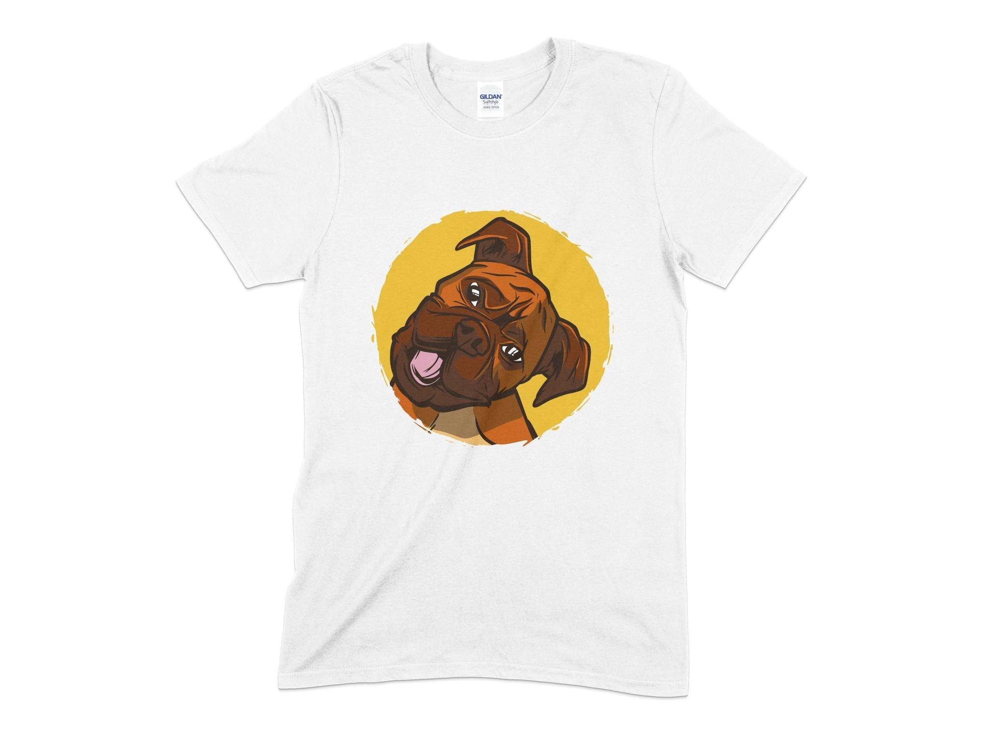 Boxer Dog Unisex T-Shirt-Tinted Tees