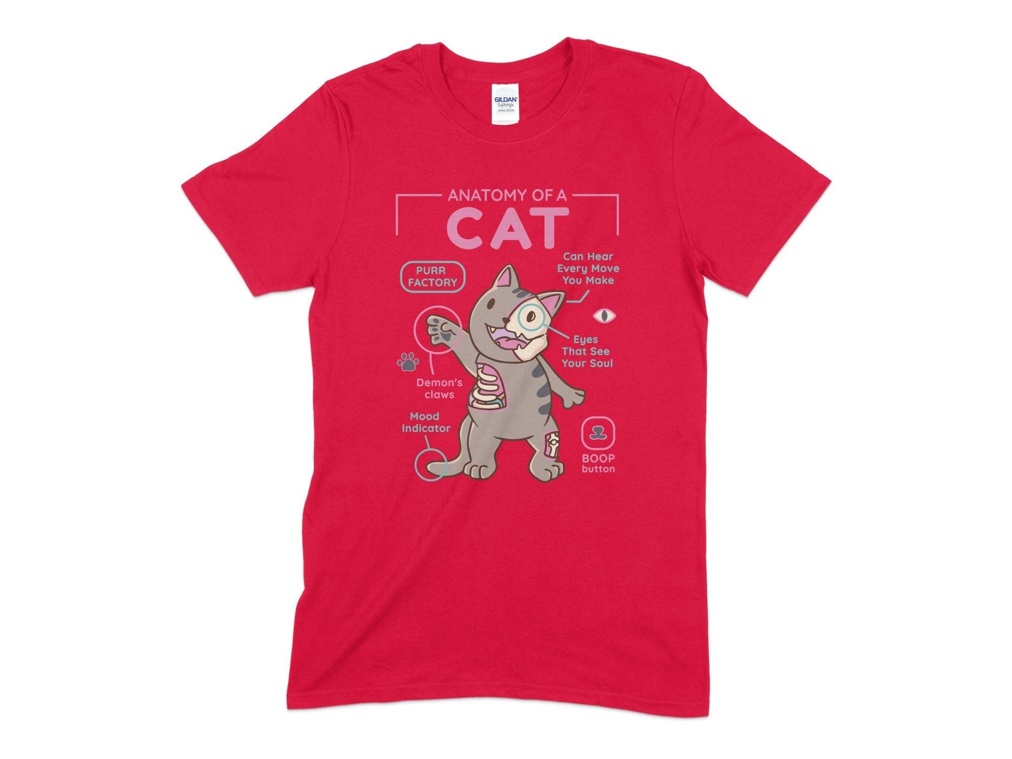 Anatomy Of A Cat Unisex T-Shirt-Tinted Tees