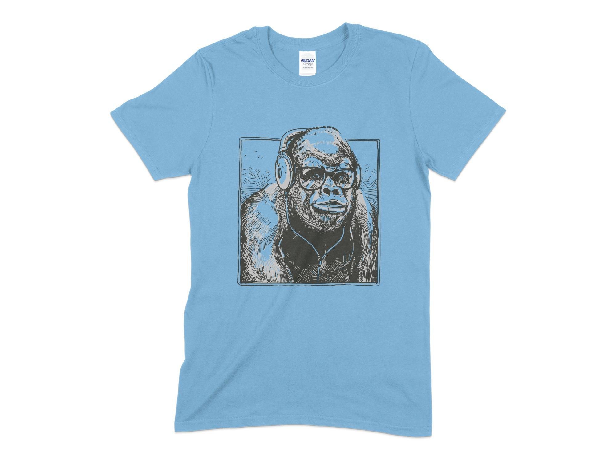 Headphones Gorilla Unisex T-Shirt-Tinted Tees