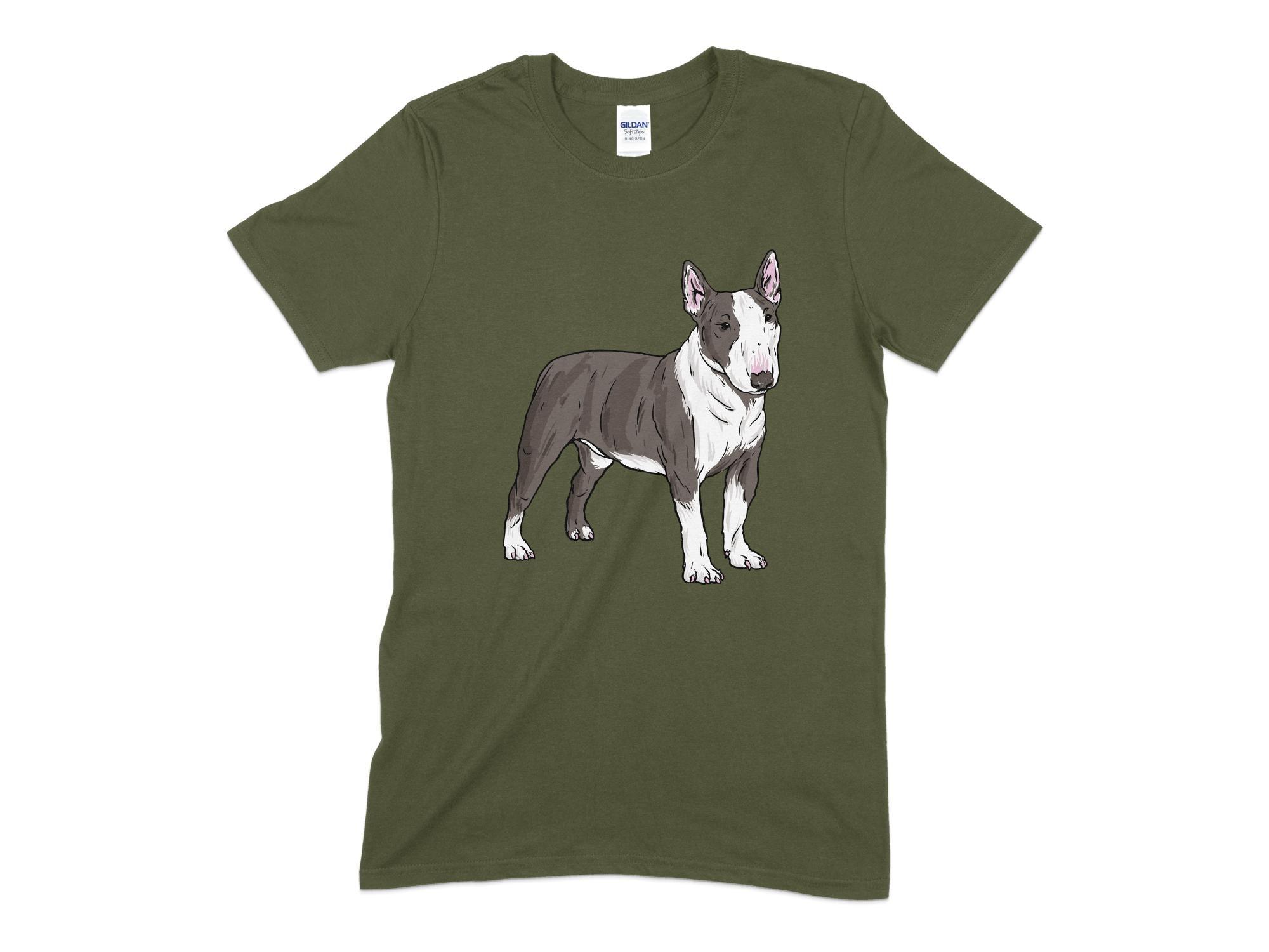 Miniature Bull Terrier Unisex T-Shirt-Tinted Tees