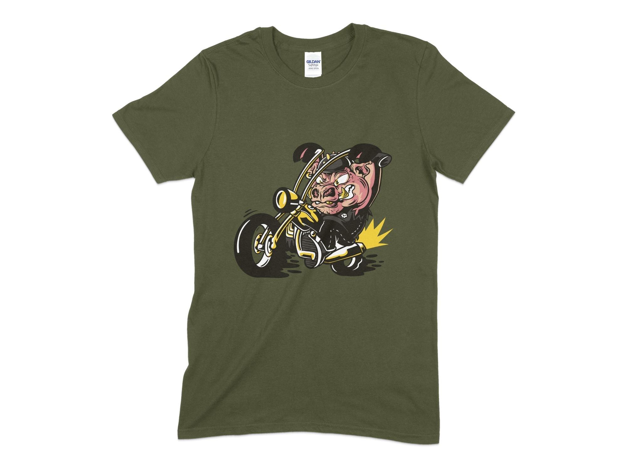 Biker PIG Unisex T-Shirt-Tinted Tees