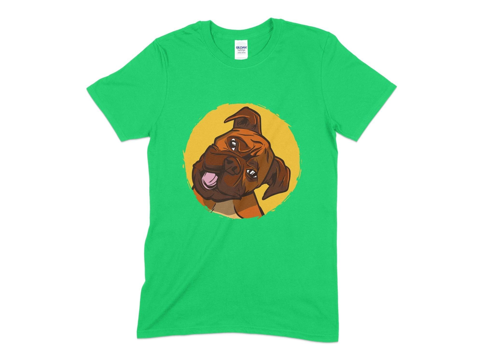 Boxer Dog Unisex T-Shirt-Tinted Tees